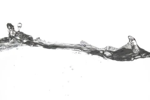 Splashed water surface Stock Photos