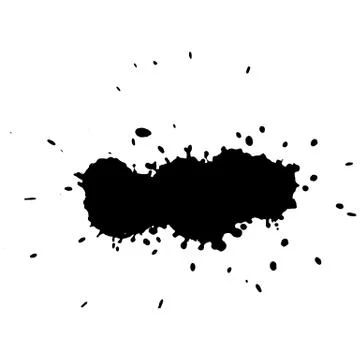 Splashes in abstract shape . vector illustration isolated Stock Illustration