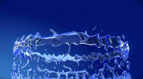 Splashes and drops of water Video stock 8647544
