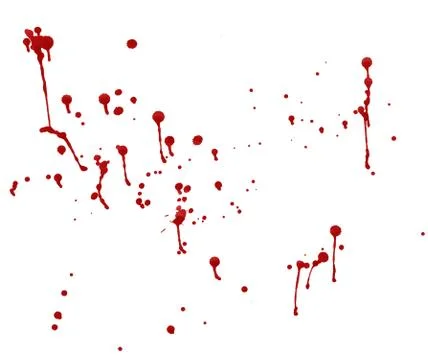 Splashes of blood Stock Photos