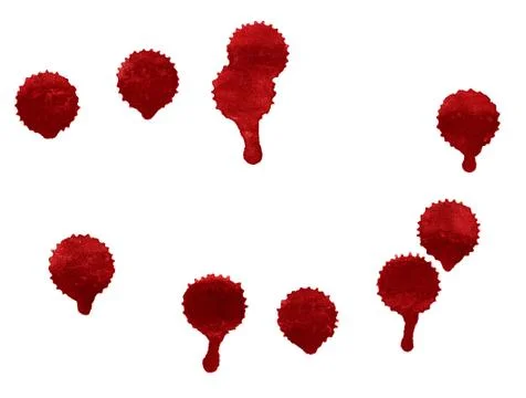 Splashes of blood red Stock Photos