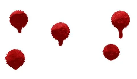 Splashes of blood red Stock Photos