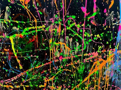 Splashes of bright colors. Stock Photos
