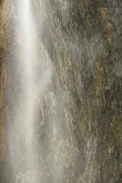 Splashes of the Chegem waterfall Stock Photos