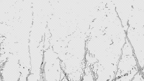 Splashes of clear transparent liquid Stock Footage 313474781