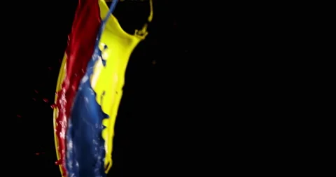 Splashes Of Colors Paint Stock Footage 170701819