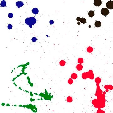 Splashes of ink Stockillustratie