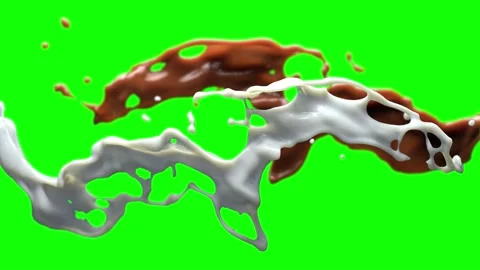 Splashes of Milk and Chocolate 스톡 동영상 172301659