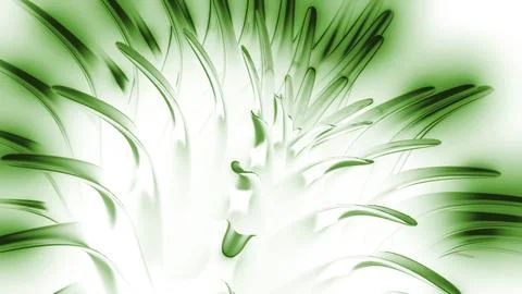 Splashes of moving pattern with spikes. Design. Abstract animation of blooming Illustrazione stock