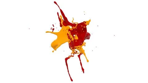 Splashes paint Stock Illustration