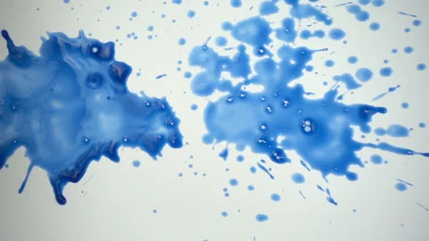 Splashes paints in slow motion Stock Footage 99749547