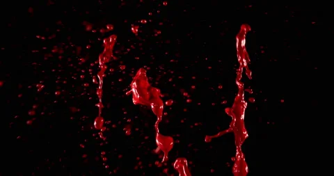 Splashes Of Red Ink Stock Footage 170702059