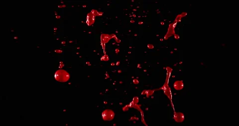 Splashes Of Red Paint Stock Footage 170702075