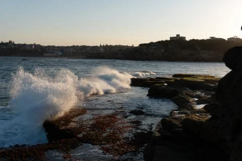 Splashes from the sea Foto stock