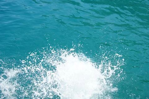 Splashes in the sea Stock Photos