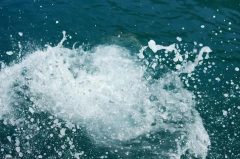 Splashes in the sea Stock Photos