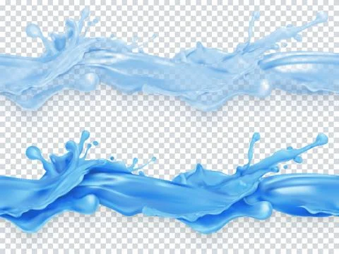 Splashes, seamless vector pattern Stock Illustration