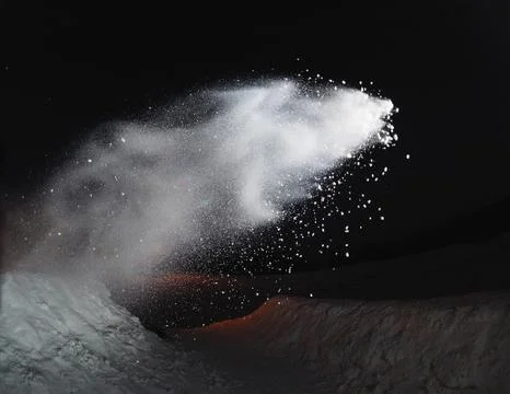 A splashes of snow Stock Photos