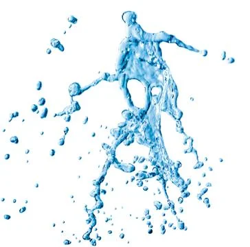 Splashes of water Stock Illustration