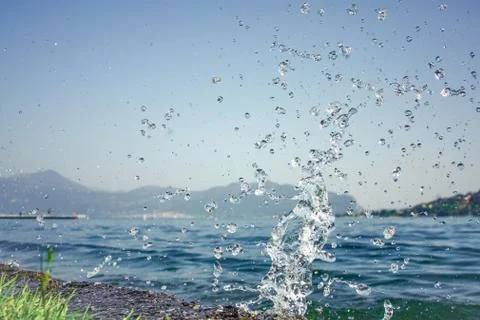 Splashes of water 库存照片