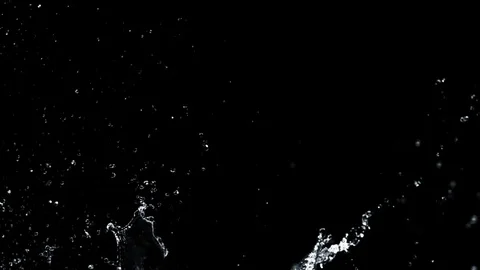 Splashes Of Water In Slow Motion - 49 Stock Footage 69900360
