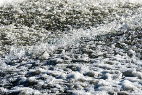 Splashes on a water surface 写真素材