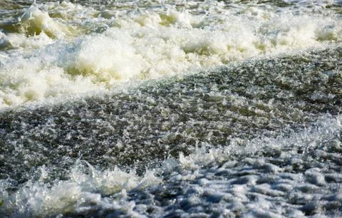 Splashes on a water surface Fotos Stock