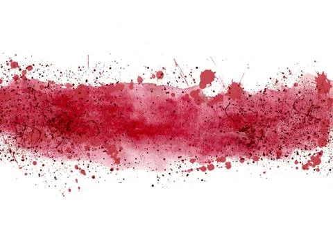 Splashes, watercolor, background, red Stock Illustration