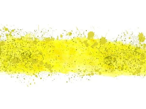Splashes, watercolor, background, yellow Stock Illustration