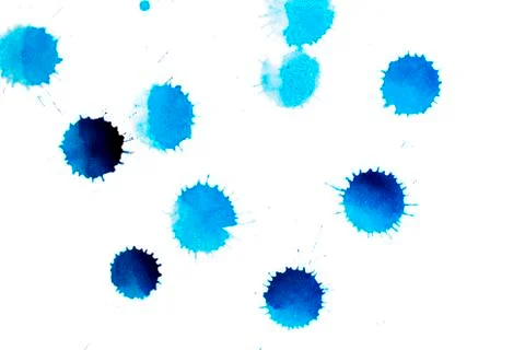 Splashes of watercolor isolate Stock Photos