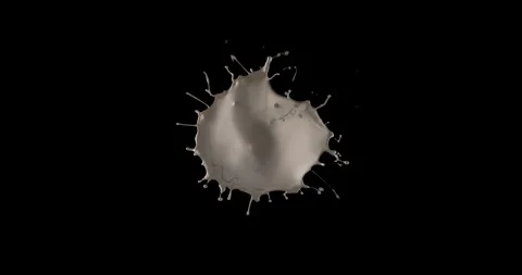 Splashes Of White Paint Stock Footage 170702146
