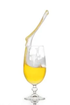 Splashing beer Stock Photos