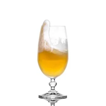 Splashing beer Stock Photos