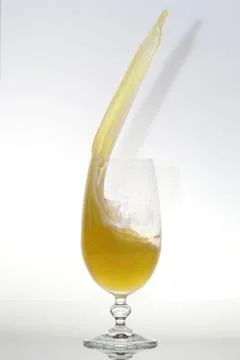Splashing beer Stock Photos