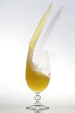 Splashing beer Stock Photos