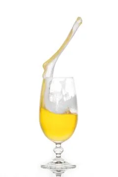 Splashing beer Stock Photos