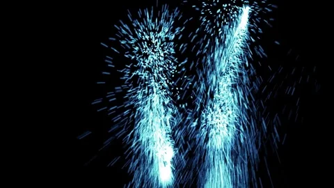 Splashing blue light trails Stock-Footage 82252182