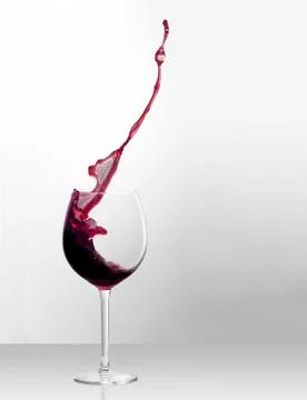 Splashing Bordeaux Foto stock
