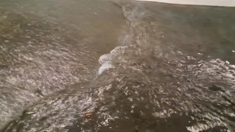 Splashing Clean Water Surface Currents Top Down View Stock-Footage 336446001