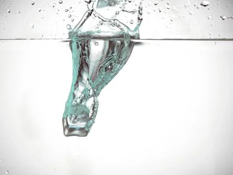 Splashing of clear water Stock Photos