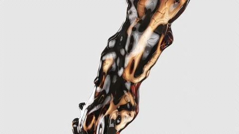 Splashing cola drink or ice tea. Transparent Background Video stock 201130616