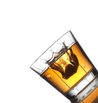 Splashing cold drink Stock Photos