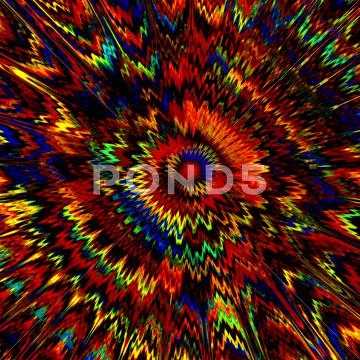 Splashing colorful paint - abstract art - background in rainbow colours - Stock Illustration