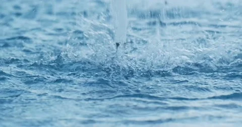 Splashing Fountain Close Up. Stock Footage 155656908