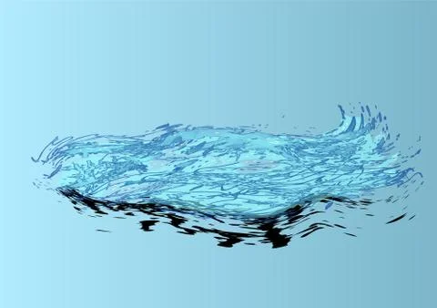 Splashing Stock Illustration