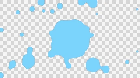 Splashing liquid with alpha channel Stock Footage 170767828