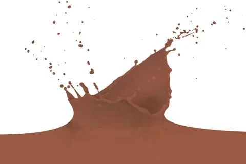 Splashing milk Stock Photos