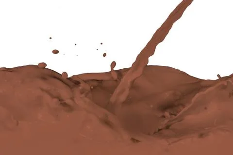 Splashing milk Stock Photos