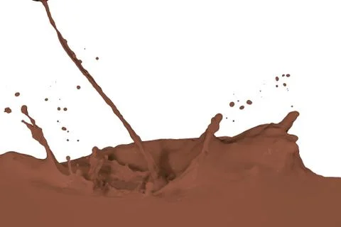 Splashing milk Stock Photos