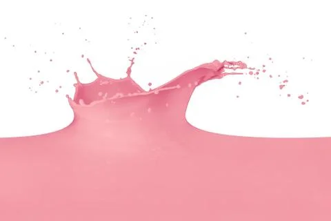 Splashing milk Stock Photos